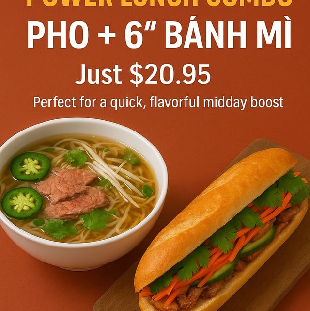 Power Lunch Combo Meal.