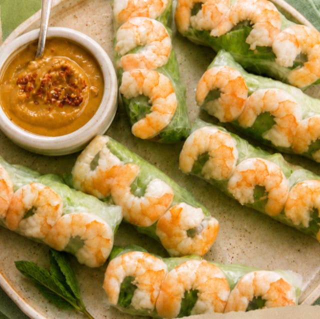 Spring Roll (2) Shrimp & Pork.